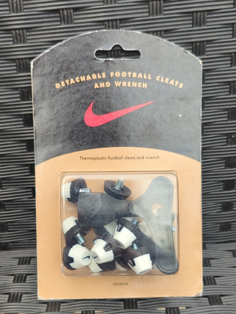 Nike Black & White Detachable Football Cleat Studs with Wrench